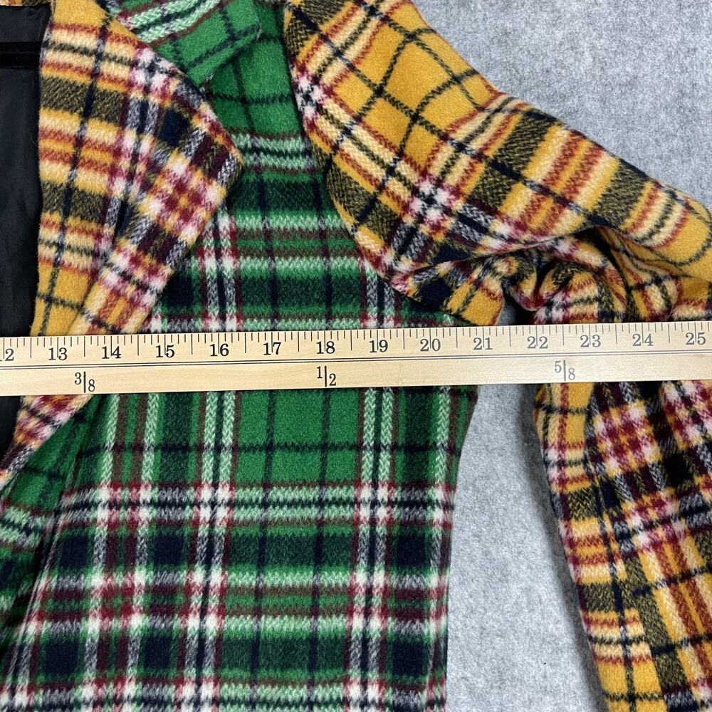 Dolls Kill Current Mood Academy Punk Plaid Jacket Coat Womens Medium Wool Blend - Picture 7 of 15